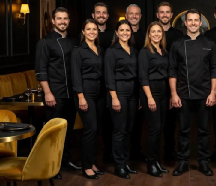 Equipo de Bife y Carta: chefs y anfitriones preparados para recibir grupos y eventos